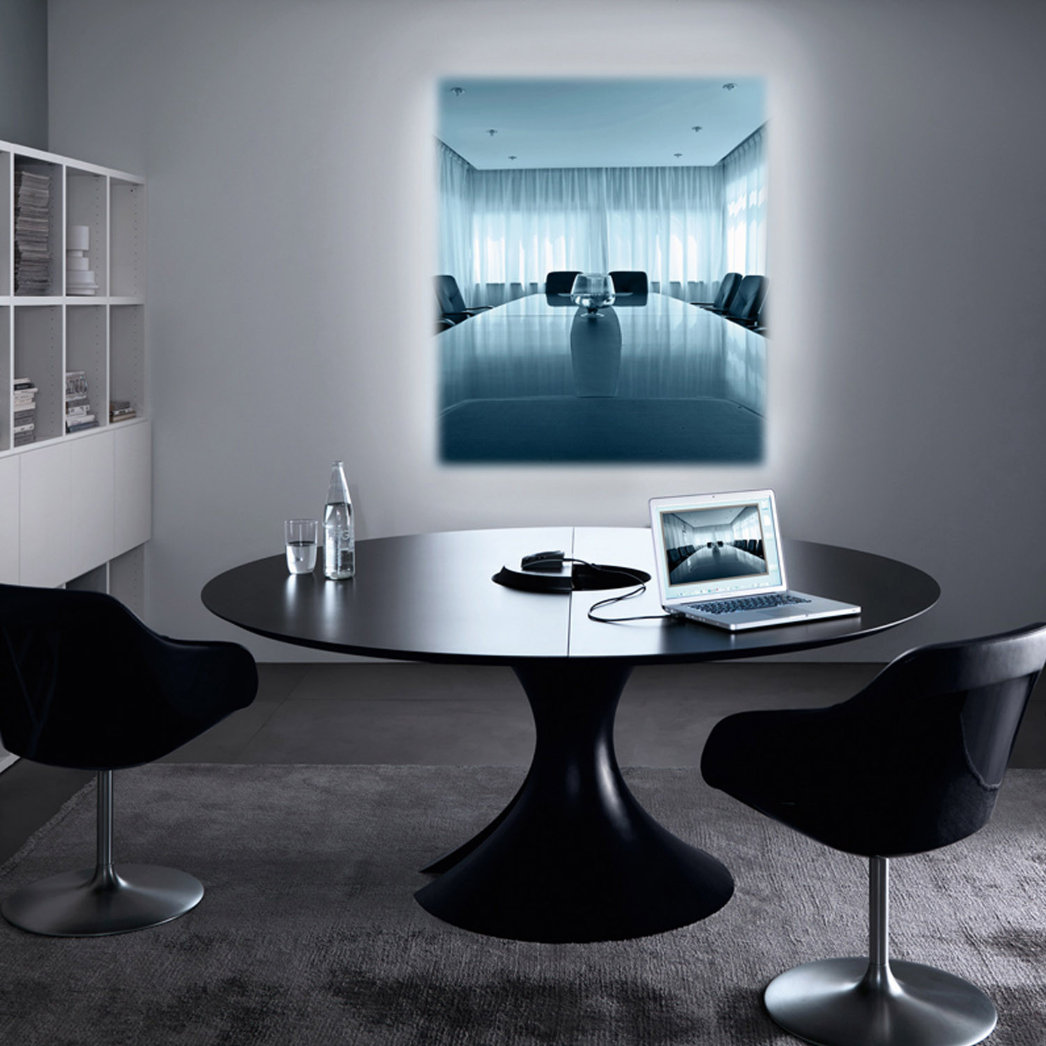 Ola Meeting Table is available in a wide range of finishes