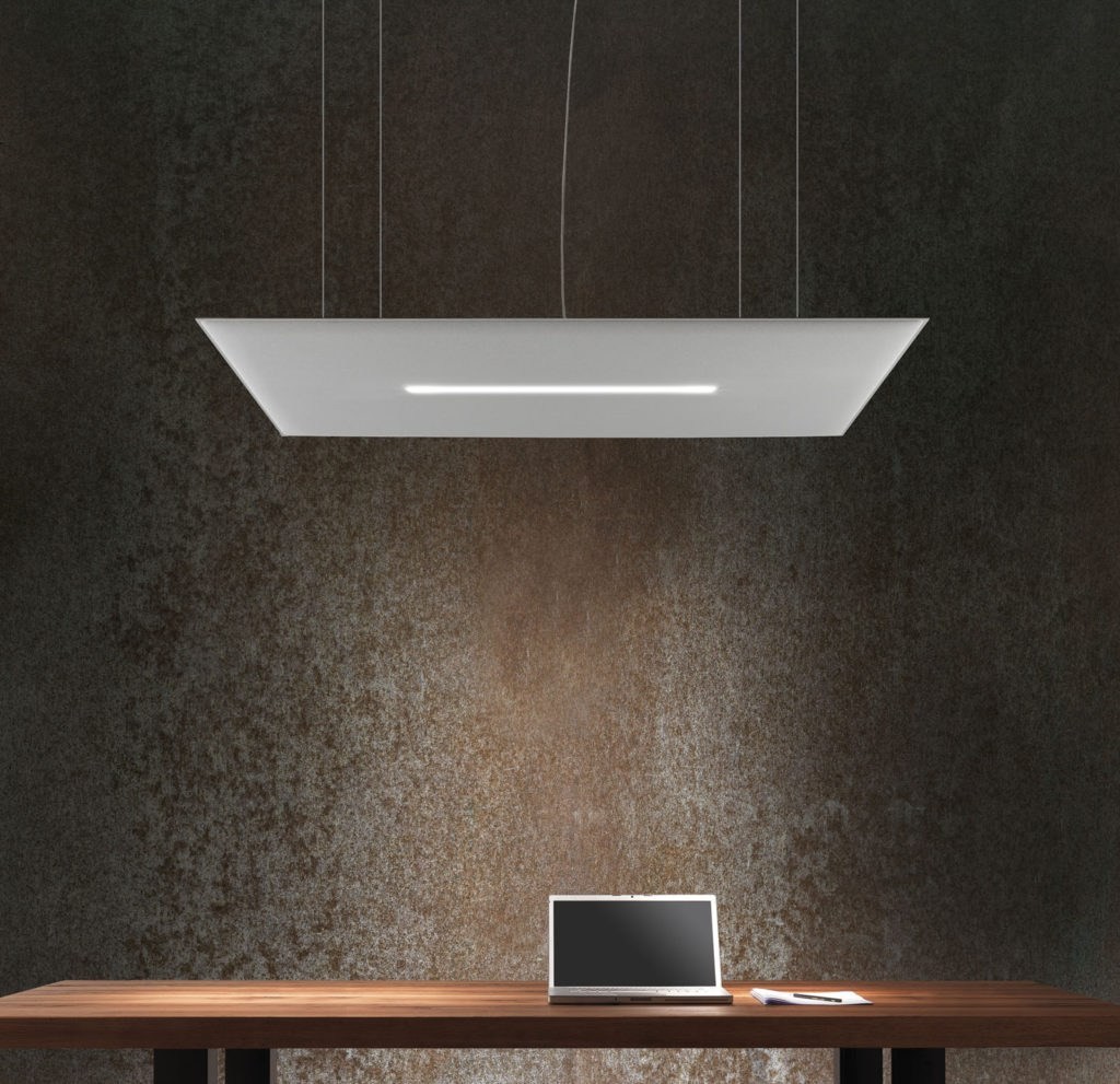 Oversize Lux acoustic light panel by Caimi, view 3