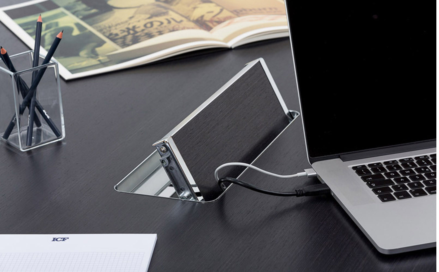 P80 Meeting Table with Electrification