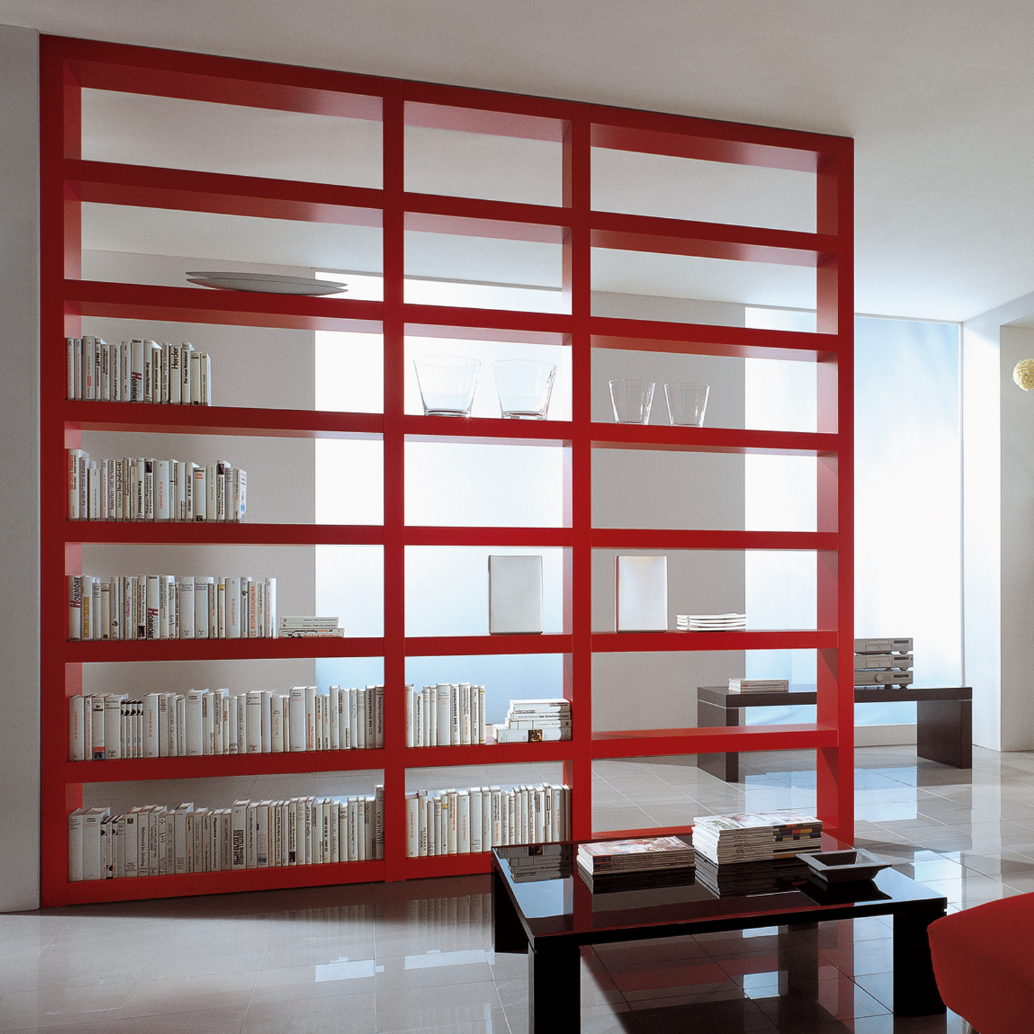 Paschen Library No5 is inspired in the minimalist Bauhaus design