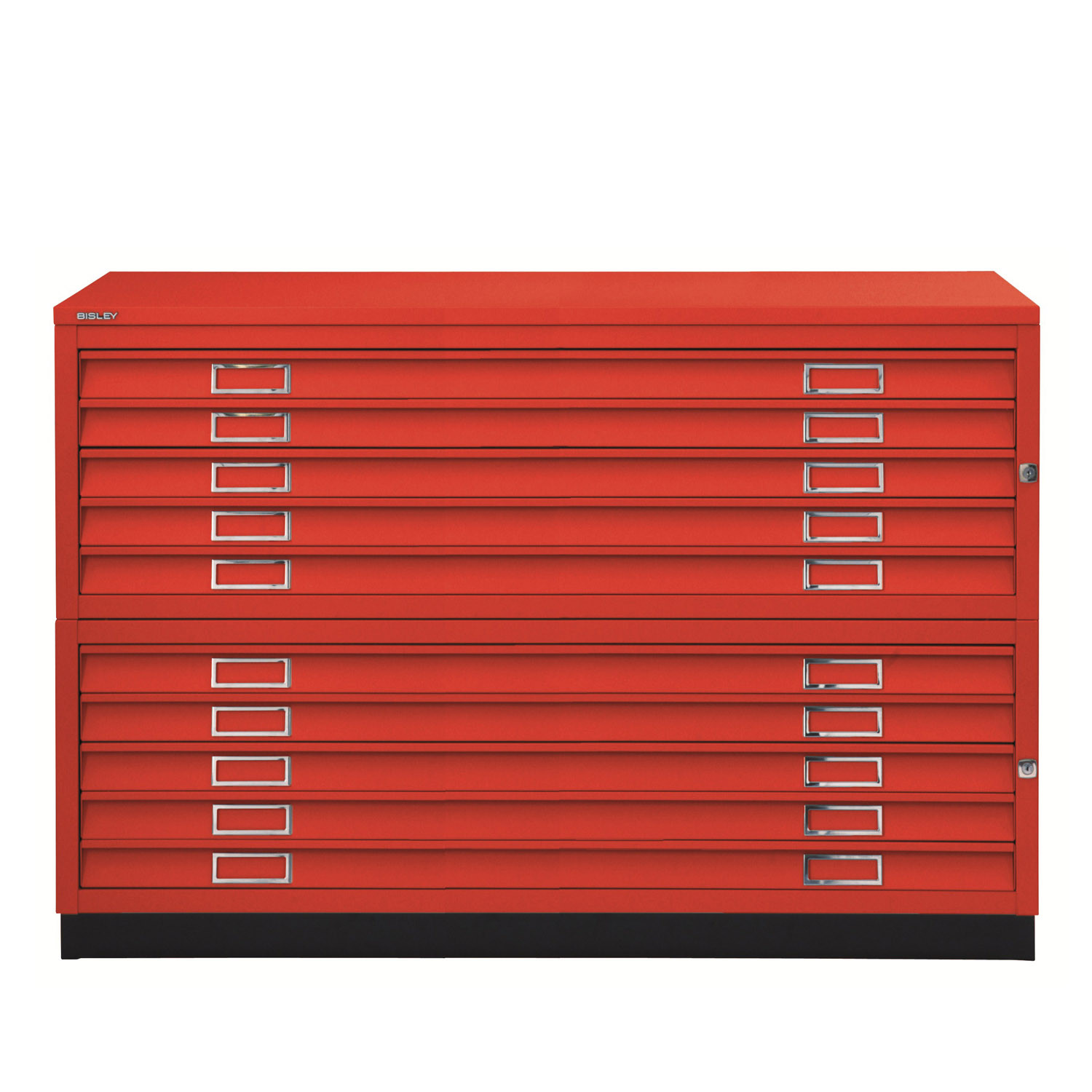 Plan Files 10 Drawer Unit in Red