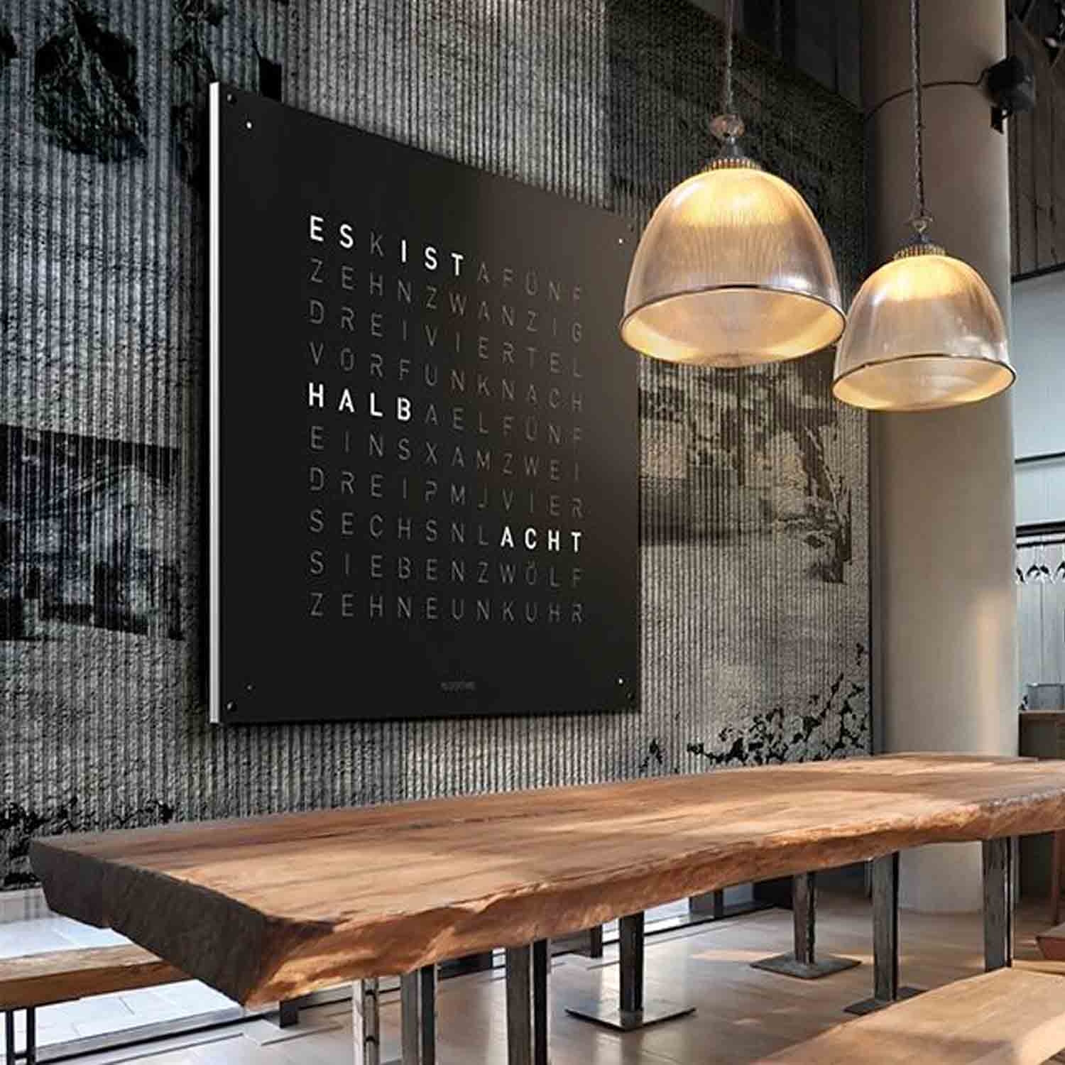 QLOCKTWO 180 Wall Clock side angle