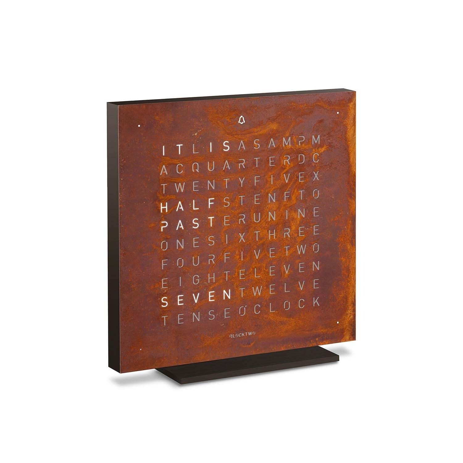 QLOCKTWO TOUCH Desk Clock side angel