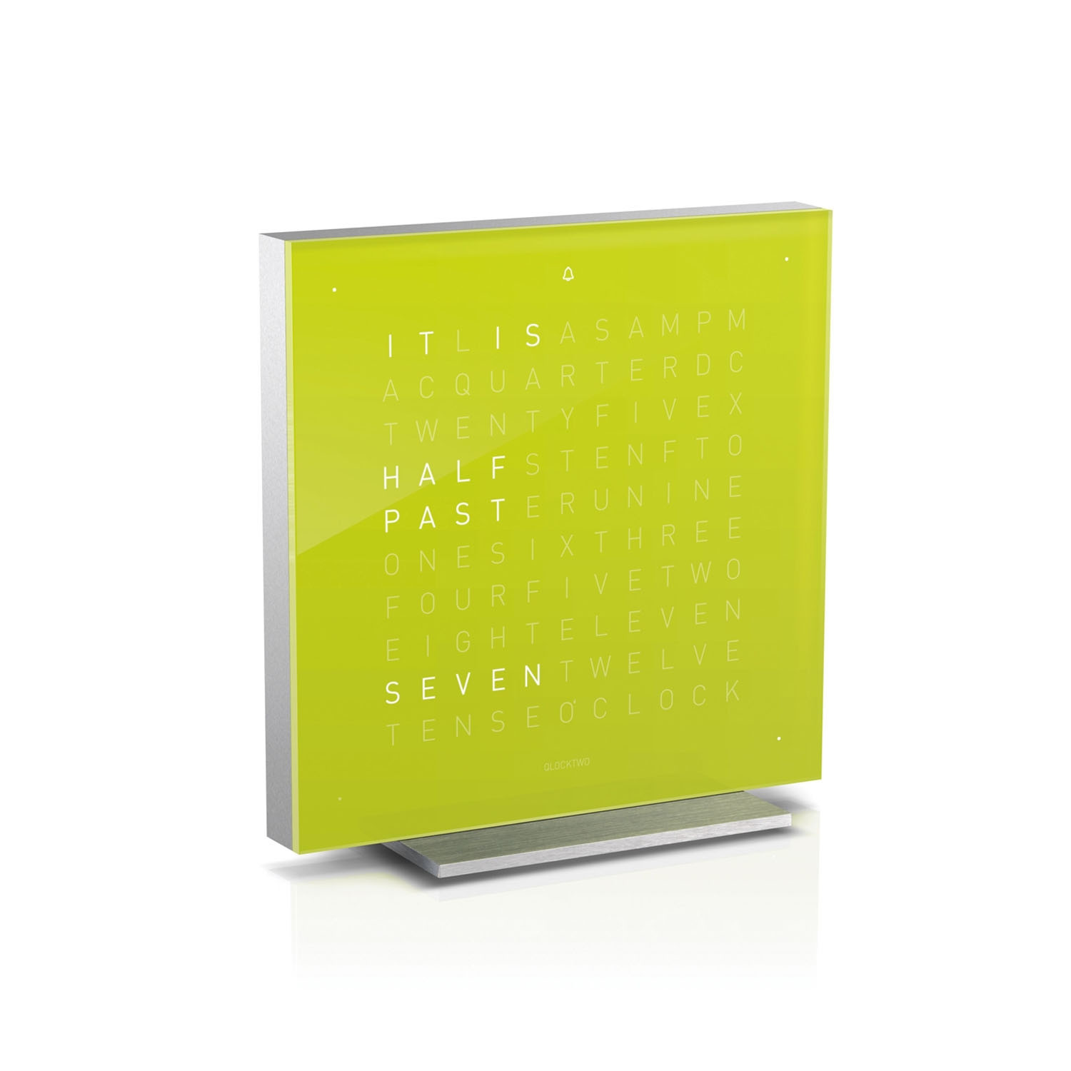 QLOCKTWO TOUCH Desk Clock in lime