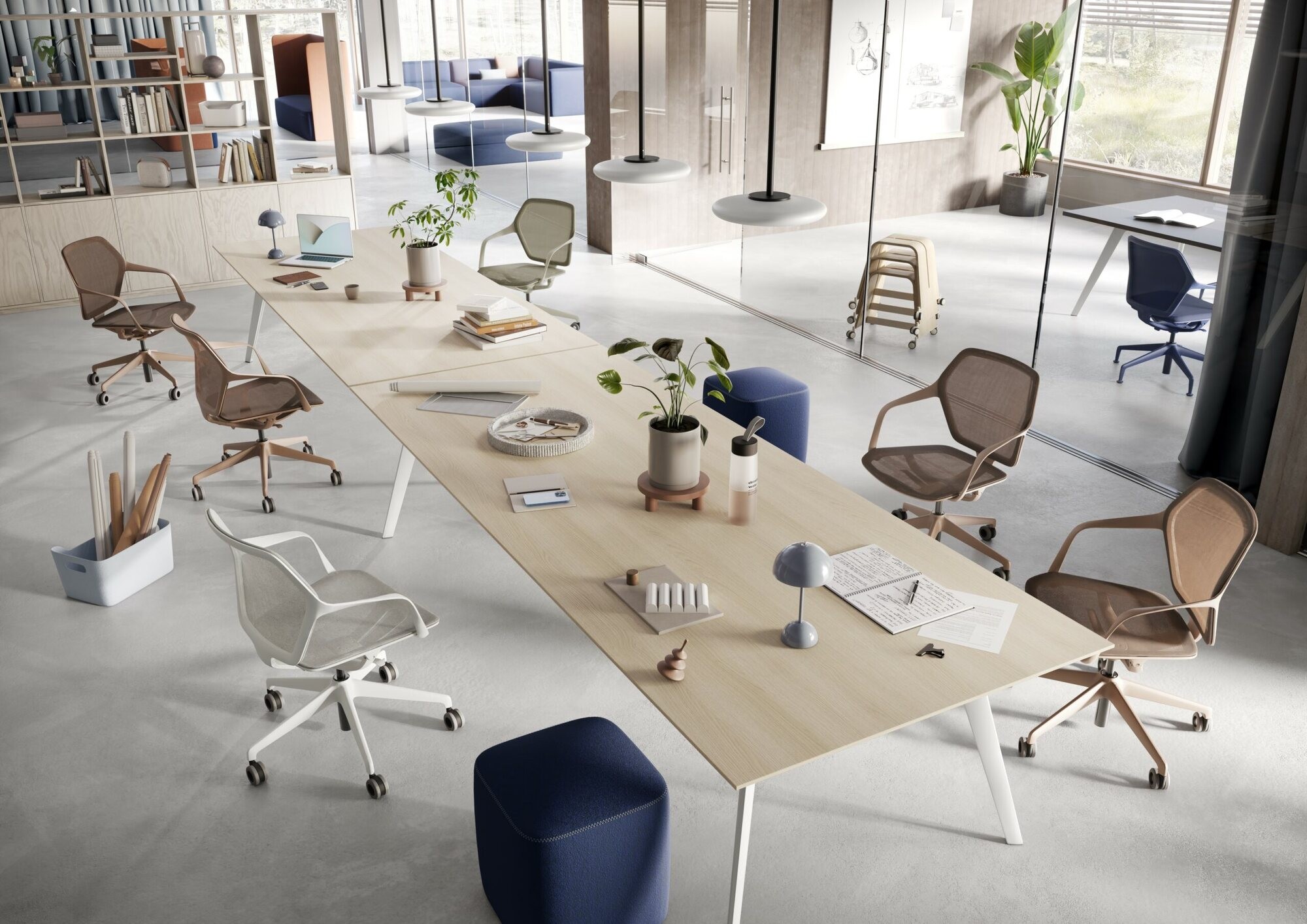Ray Work Chairs in office and meeting settings