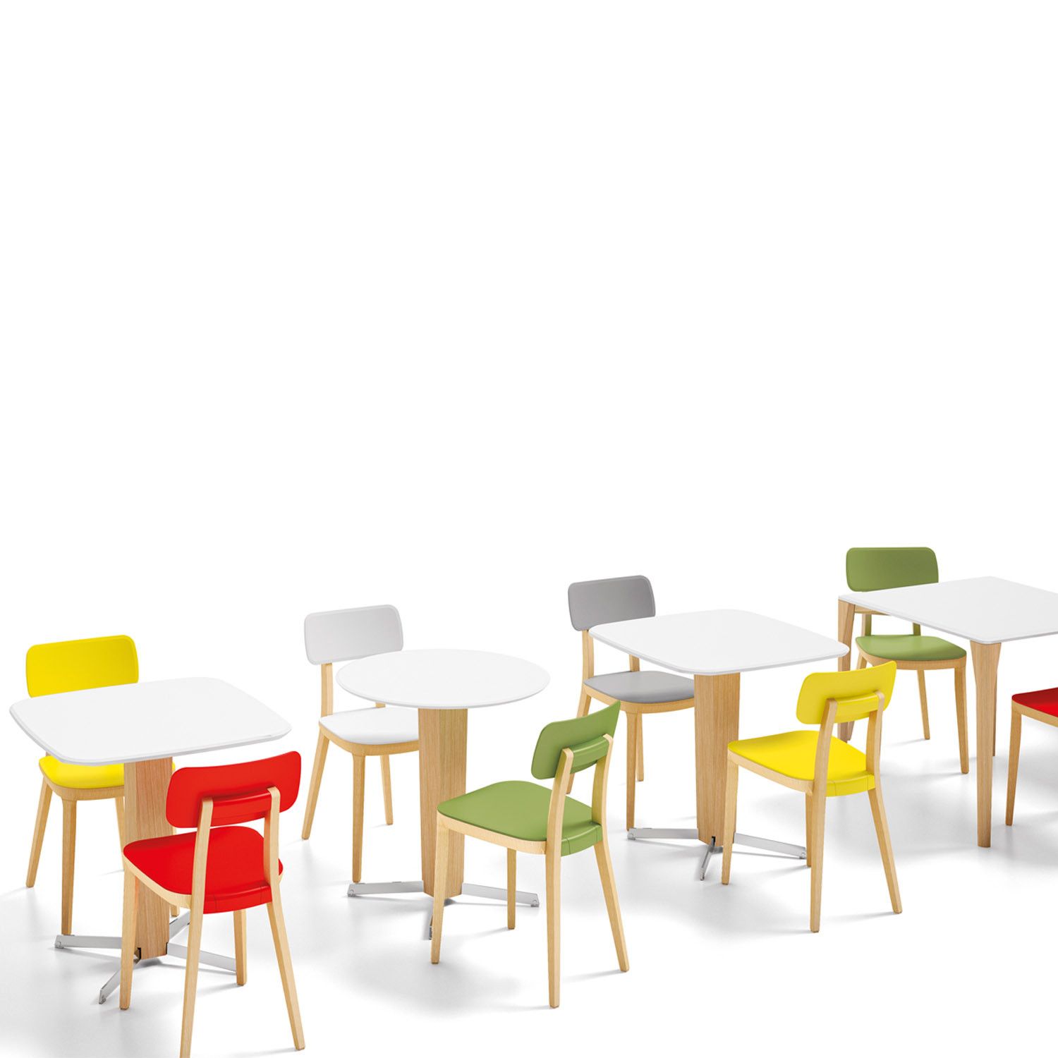 Retro Breakout Chairs and Tables