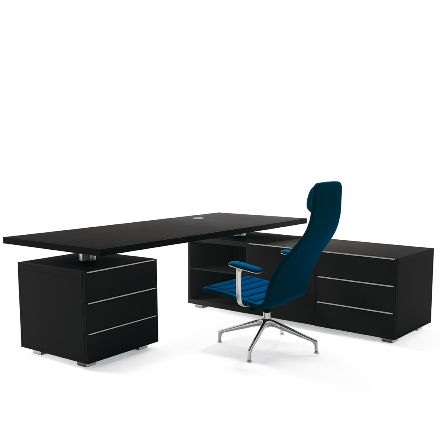 Senior Executive Desk with Return Cabinet