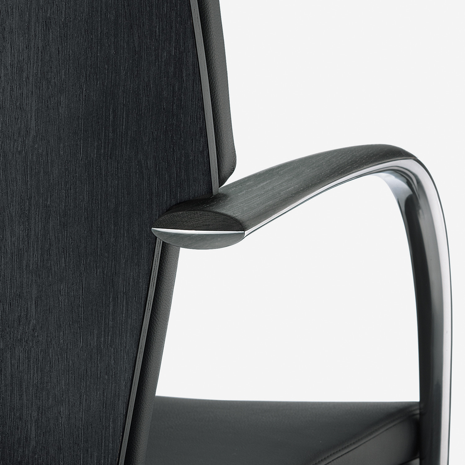 Sereno Chair wooden inset armrest detail