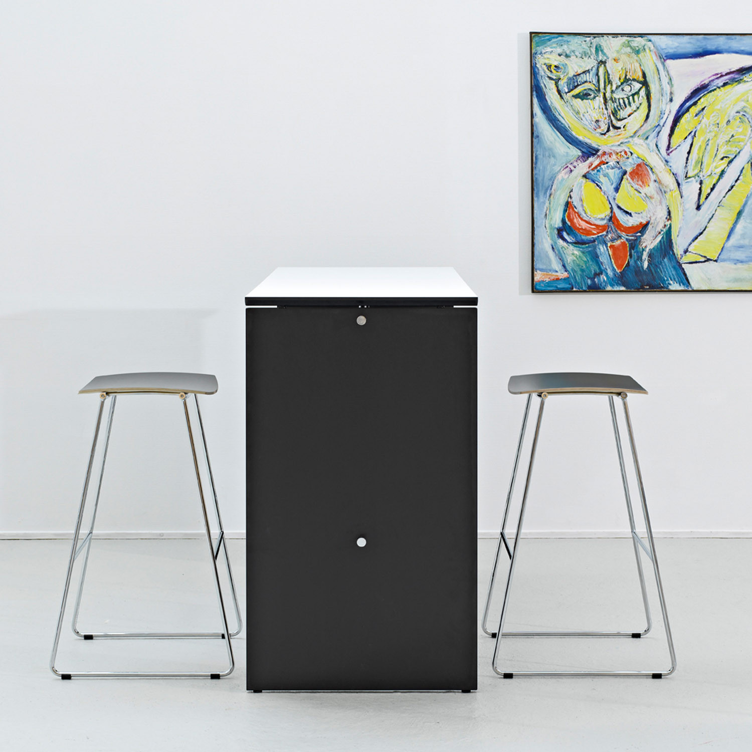 Sharp Bar Table and Sharp Bar Stools