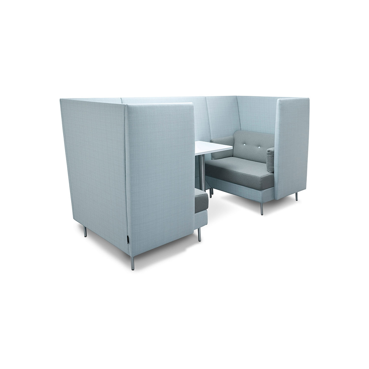 Skylon Work Booth System in Sky Blue