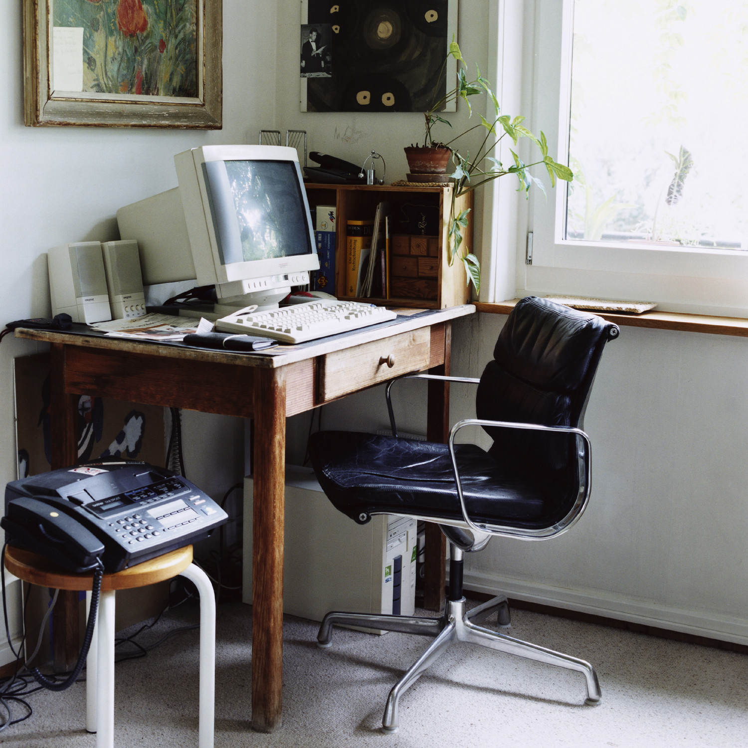 Eames Soft Pad Chair in a home office