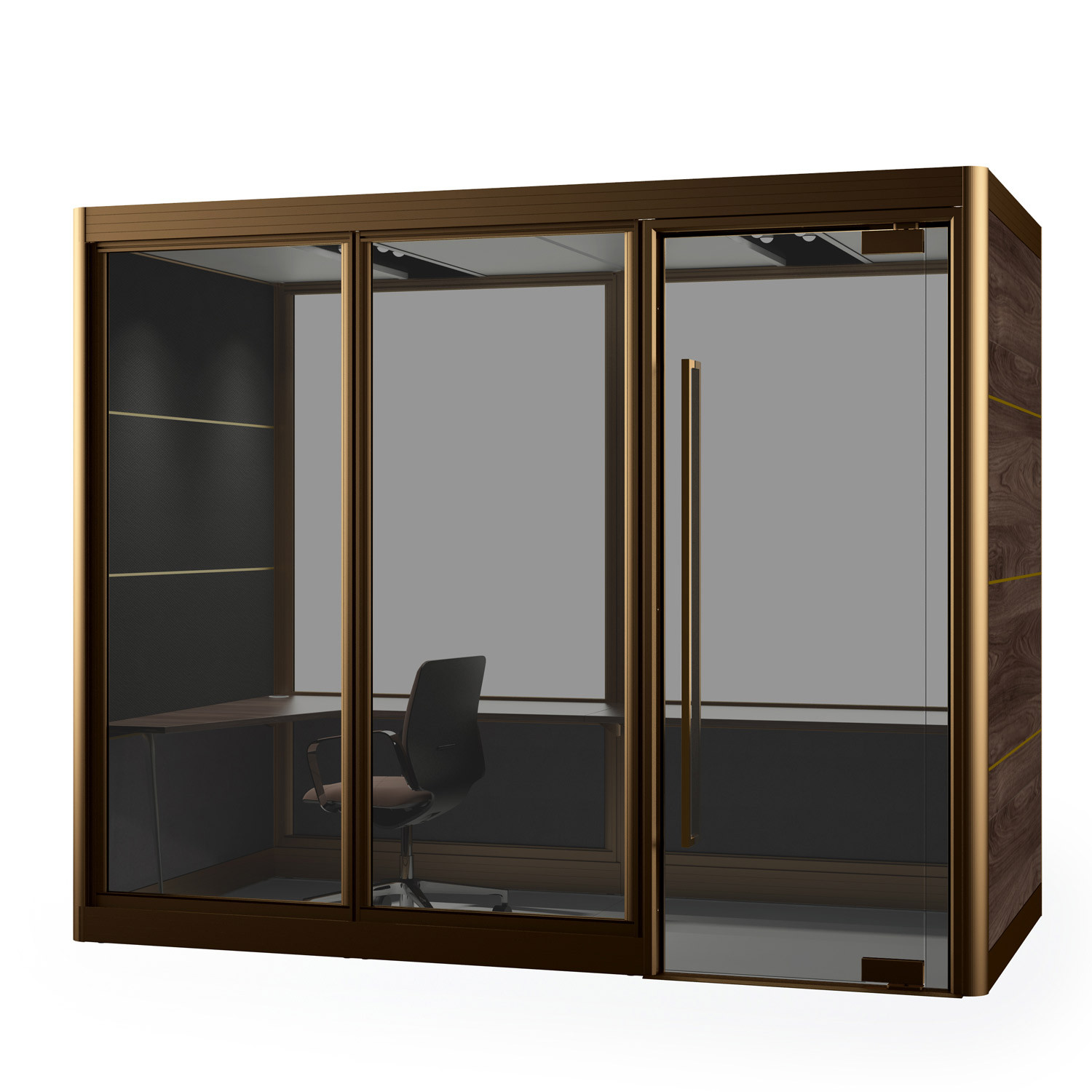 Spacio Grand MiniPod With Bronze Frame and Smoked Glass