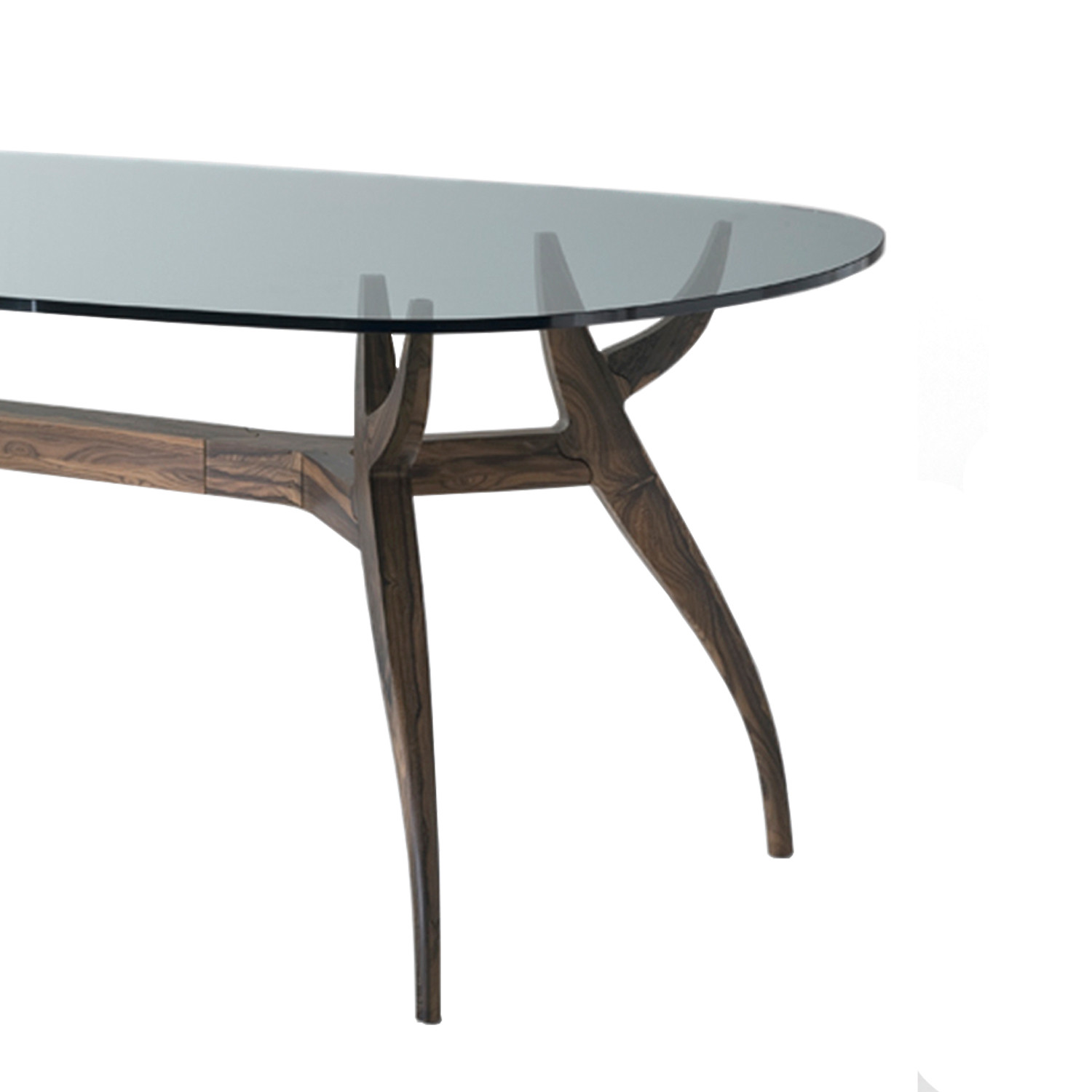 Stag Glass Dining Table Leg Detail