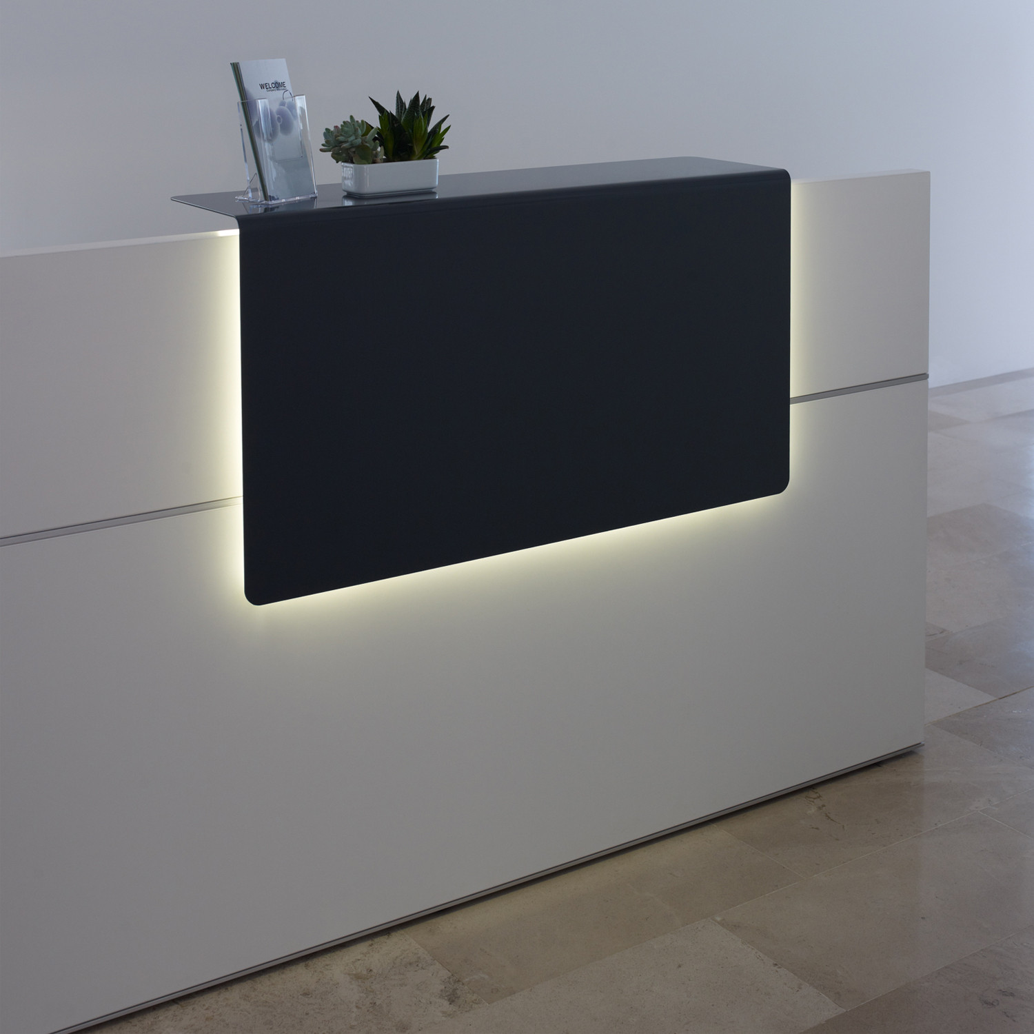 Sedus Reception Desk with lighting panel