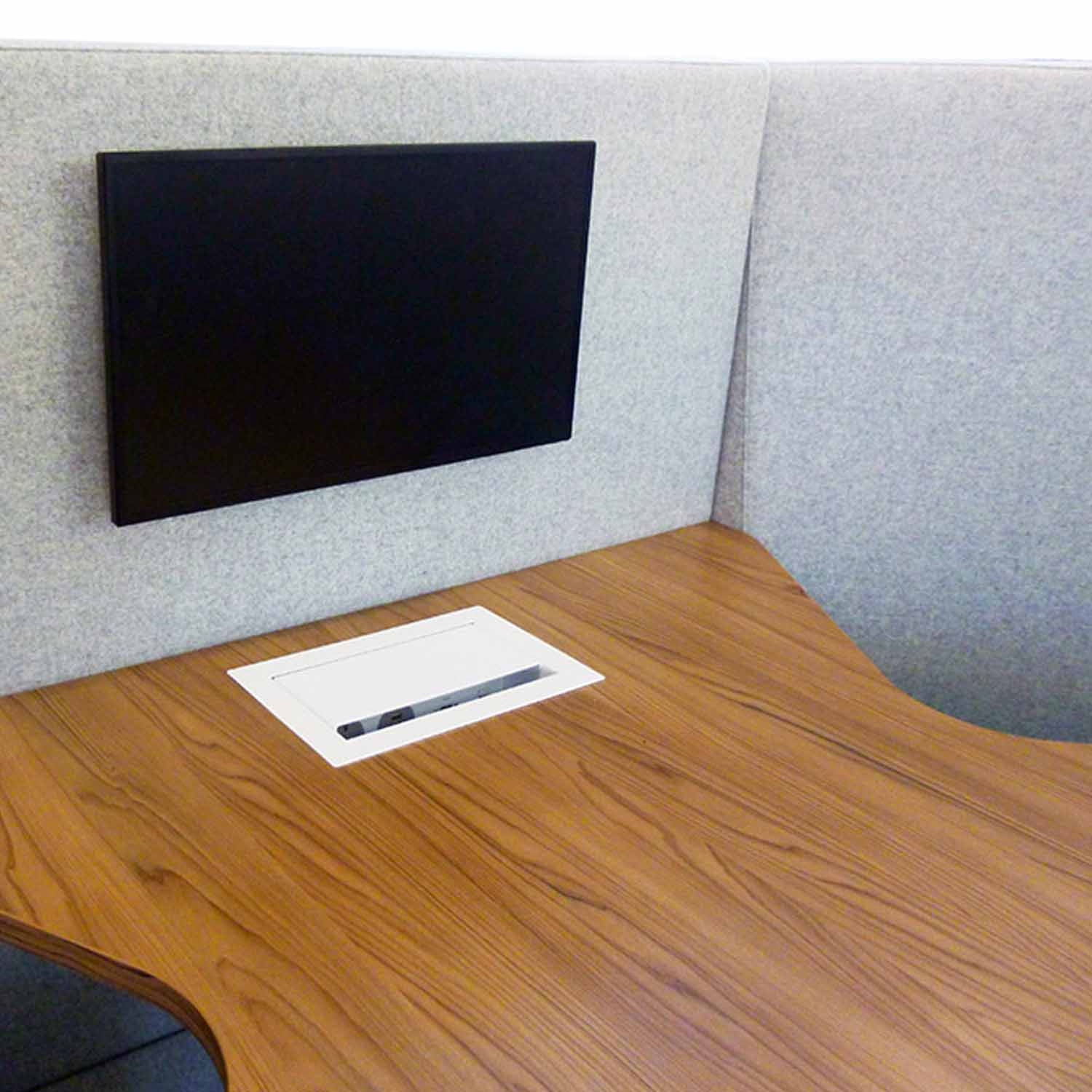 Forum Work Booth System Interior Close-up