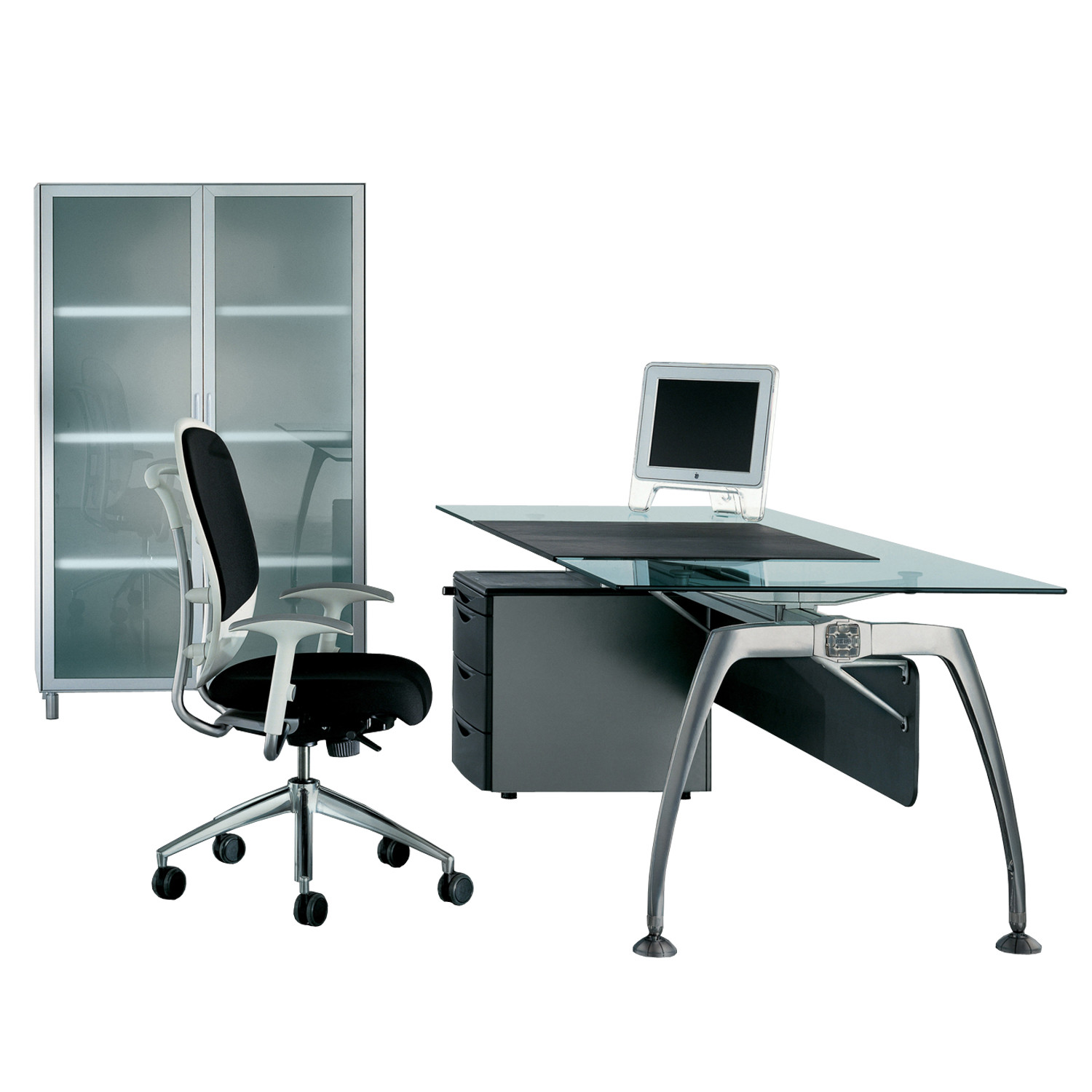 Tiper Glass Executive Desk