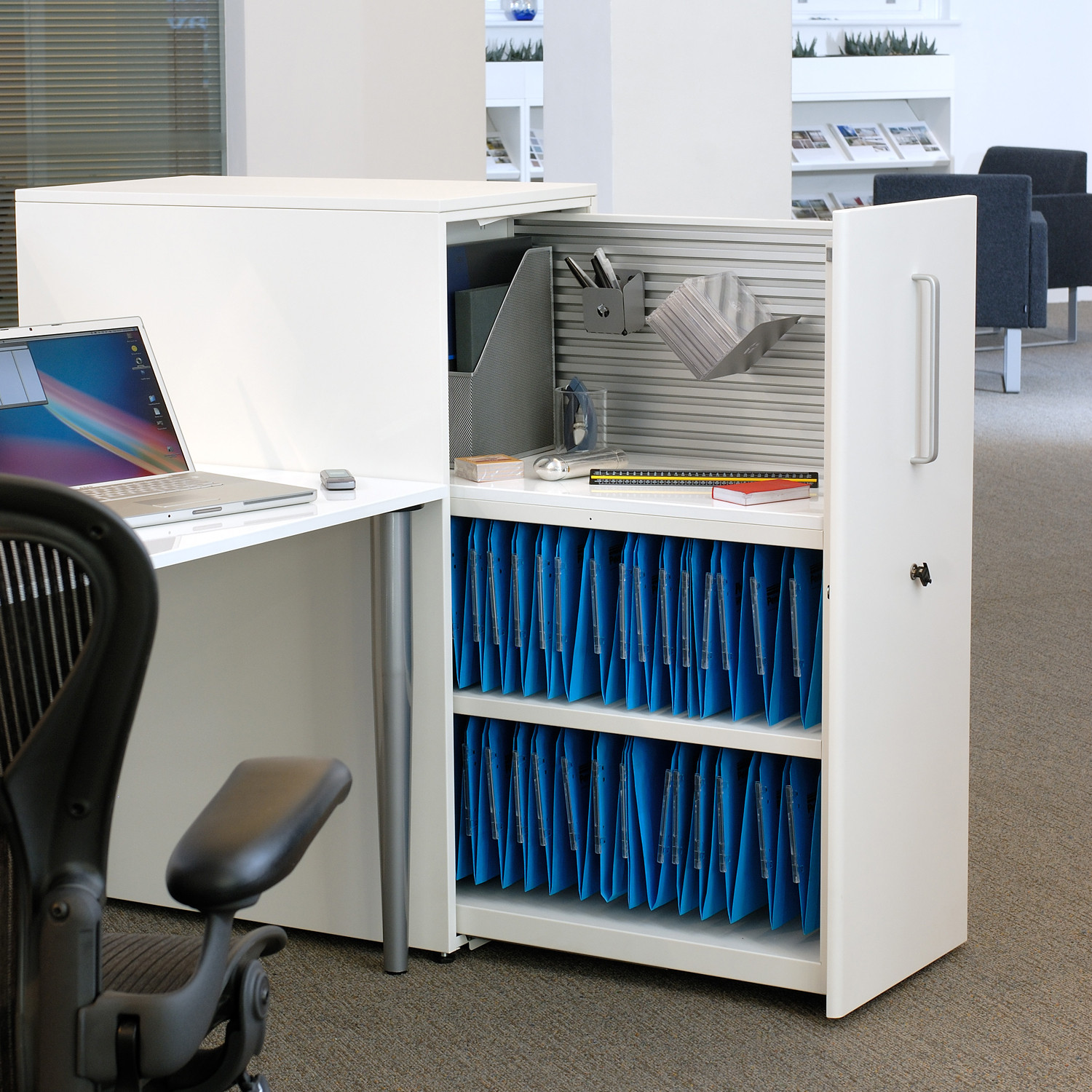 Pedestal Towers also work as desk dividors