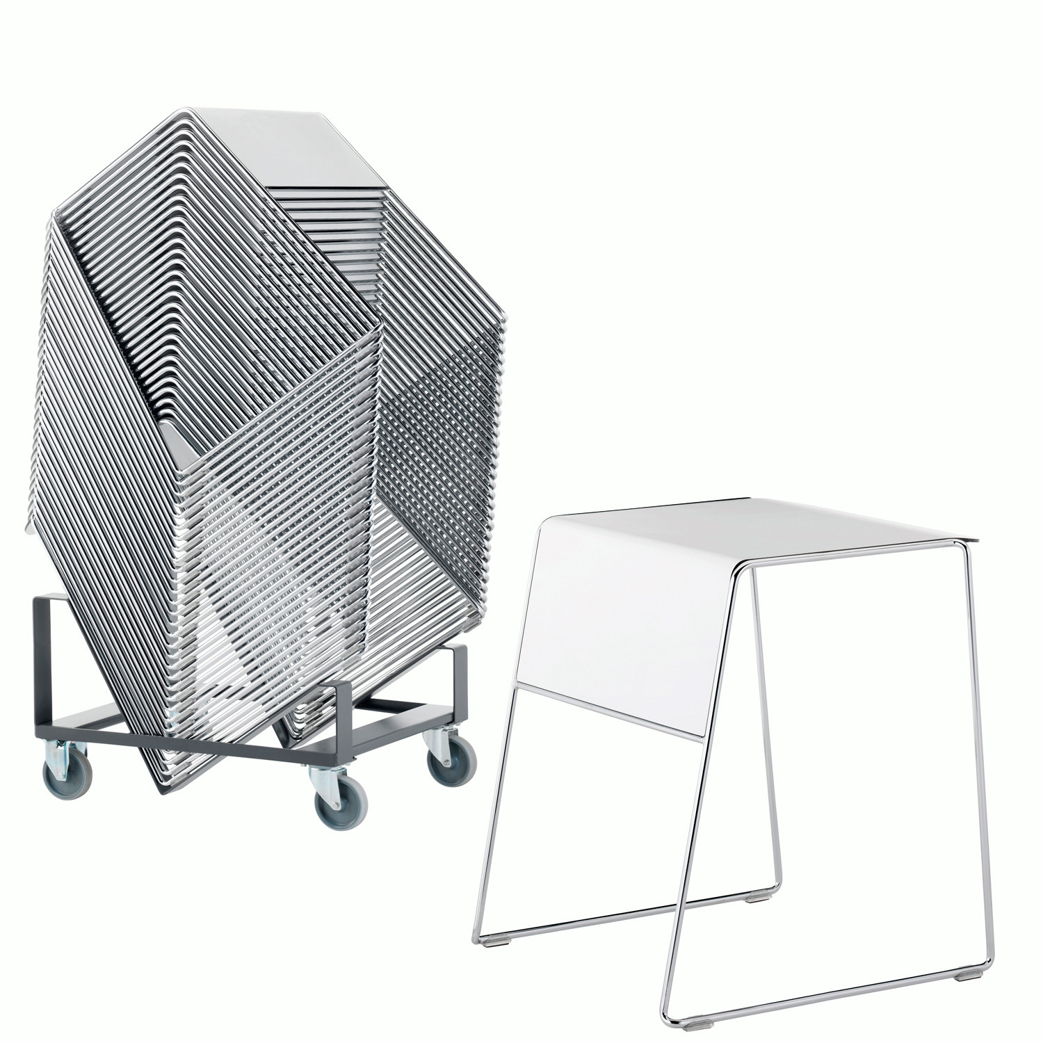 Tutor Stacking Tables + Trolley
