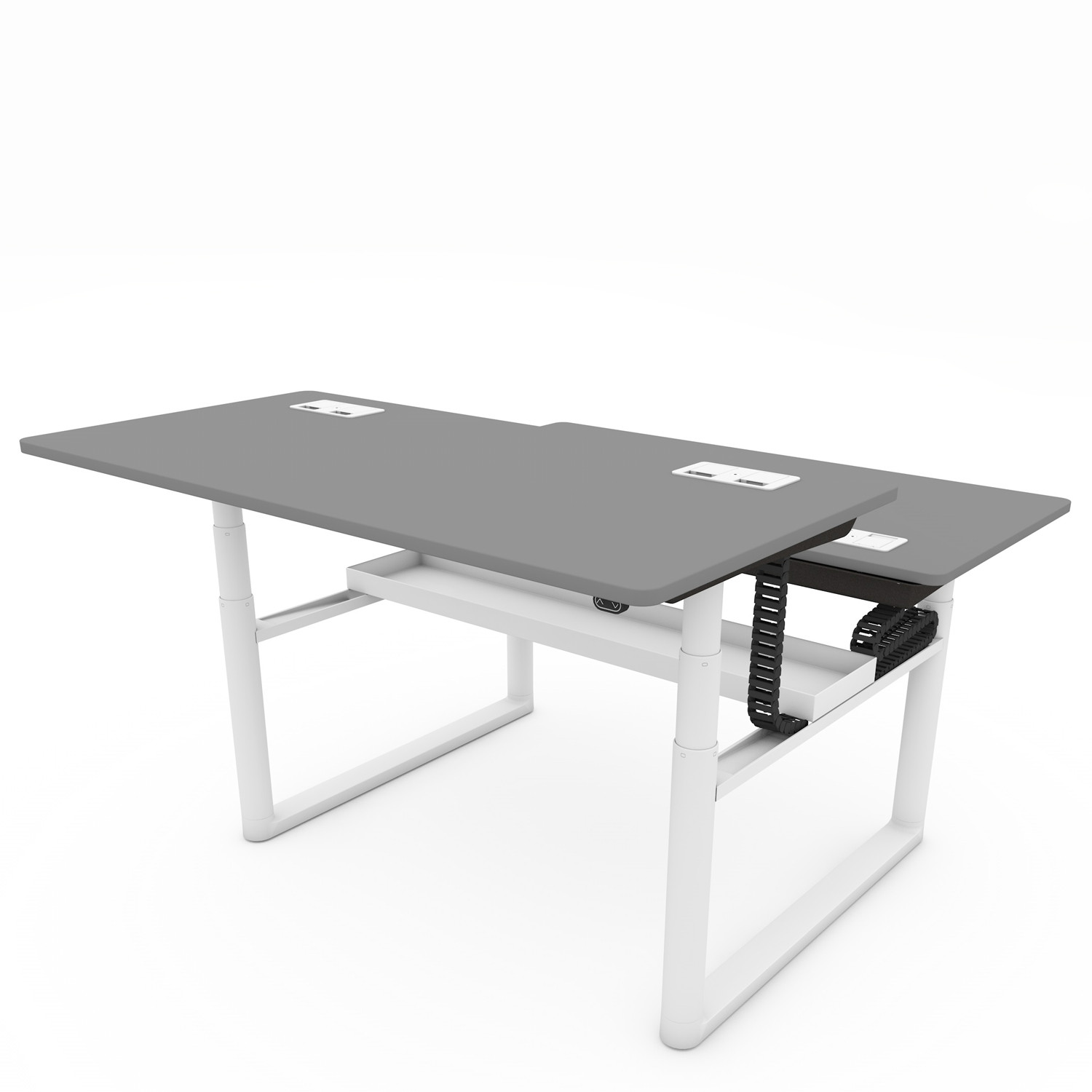 Tyde Sit-stand double bench desk