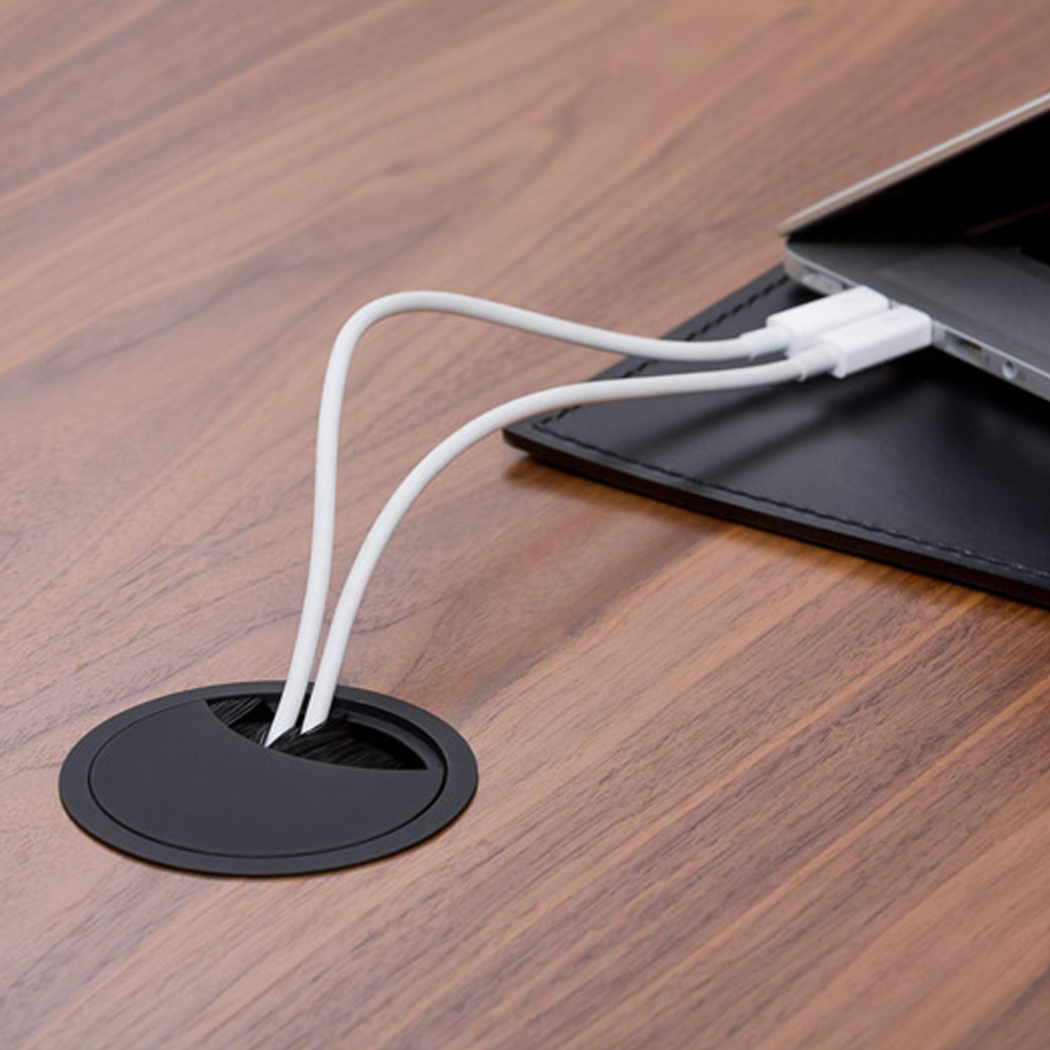 Unitable Executive Desk Cable Grommet Detail