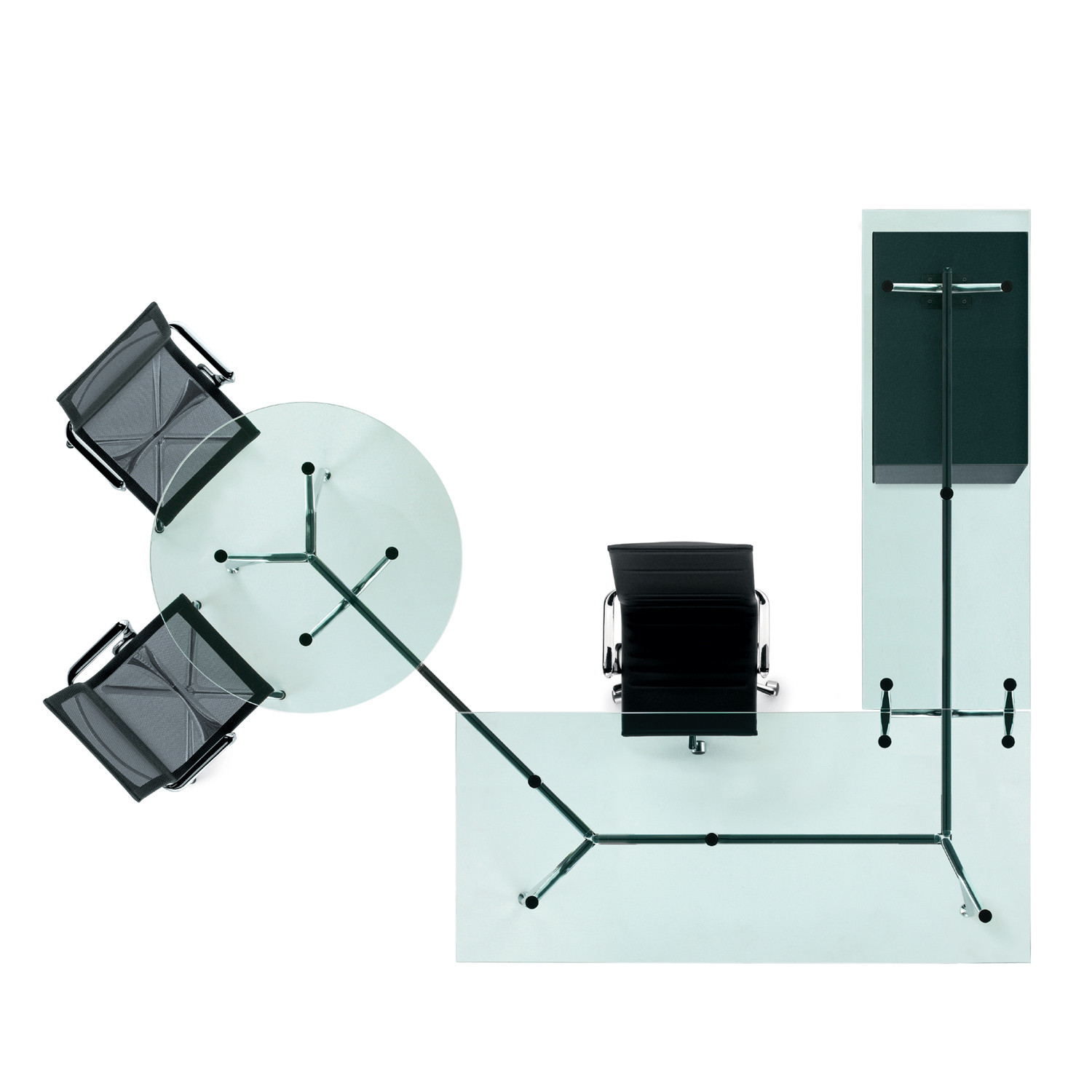 Unitable Rectangular Tables + Round Table