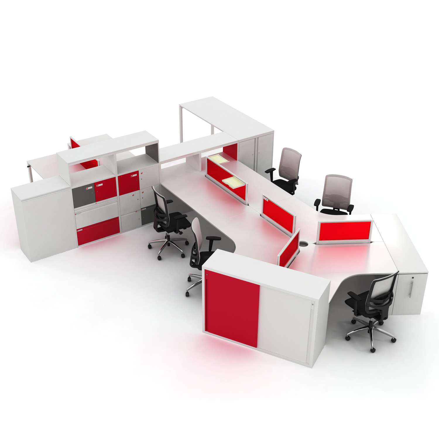 Unite SE Desking System by KI Storage