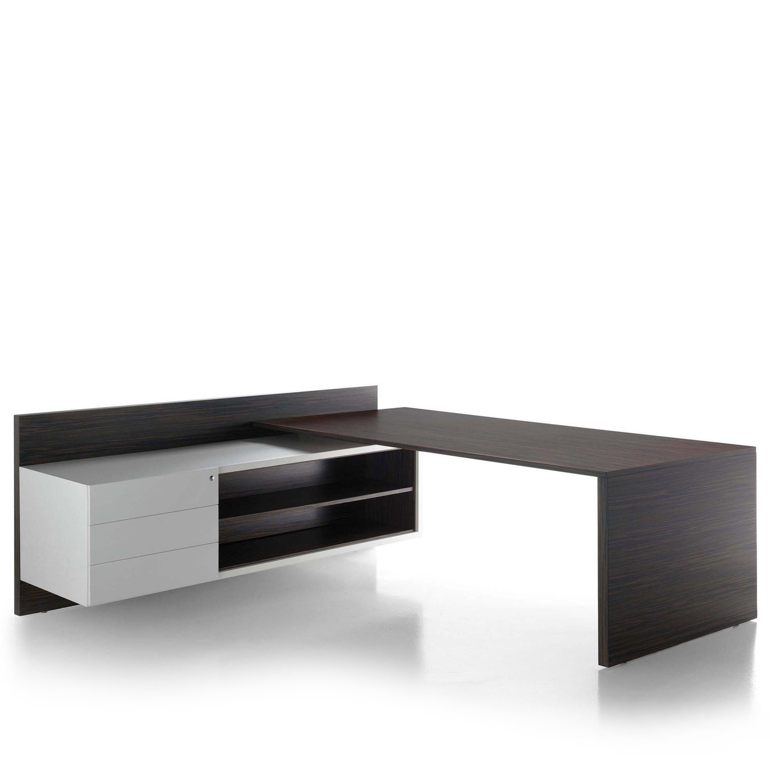 Vektor Executive Desk WIth Suspended Storage
