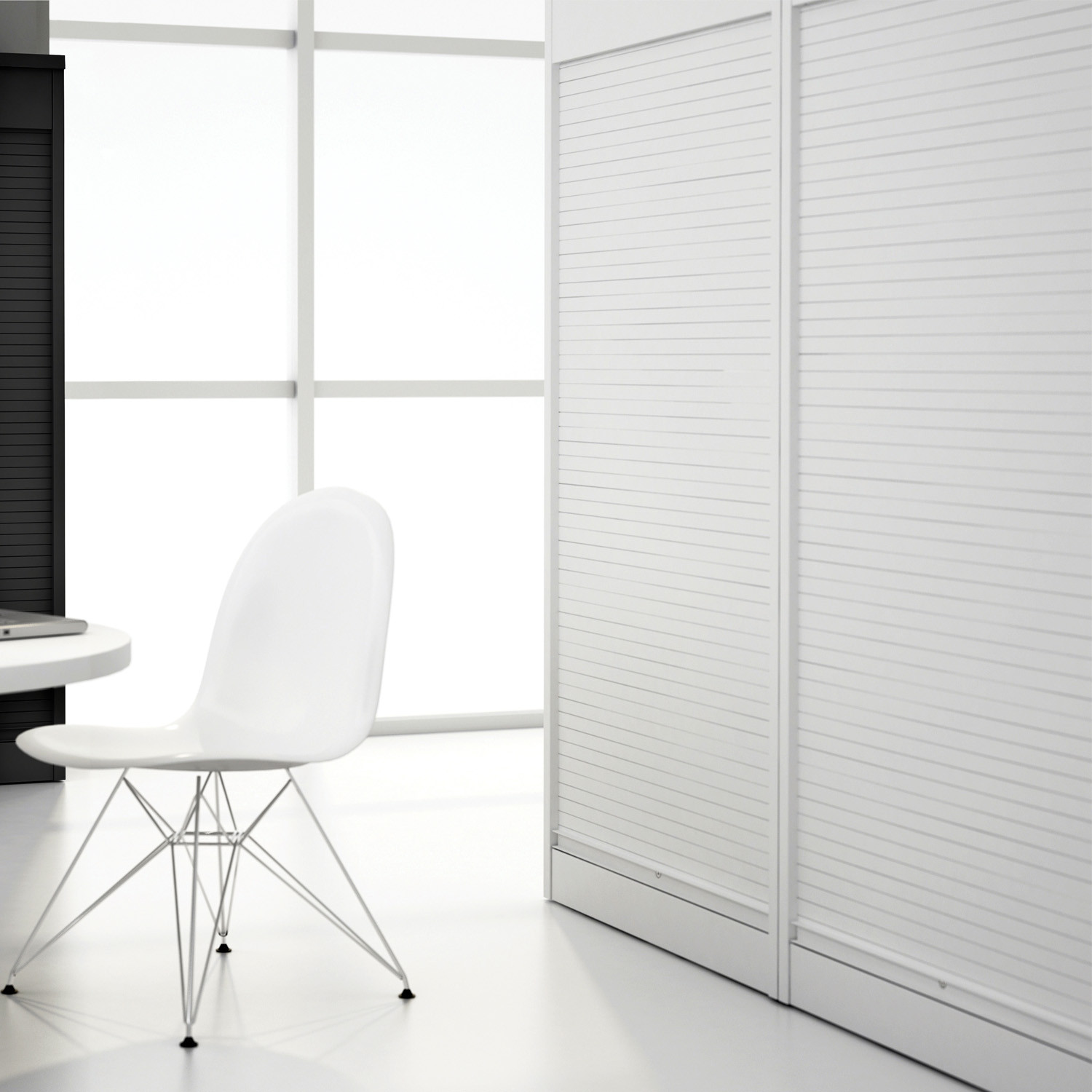Vertical Tambour Office by Silverline