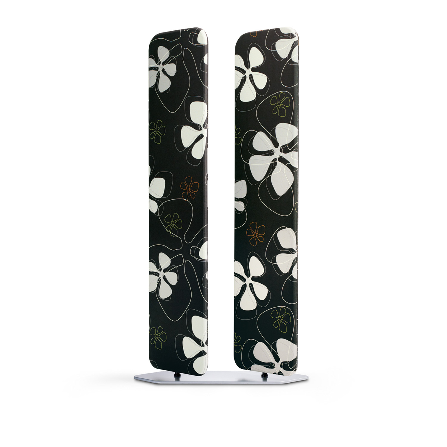 Viswall panels can be upholstered in Atlantic fabric Flowers
