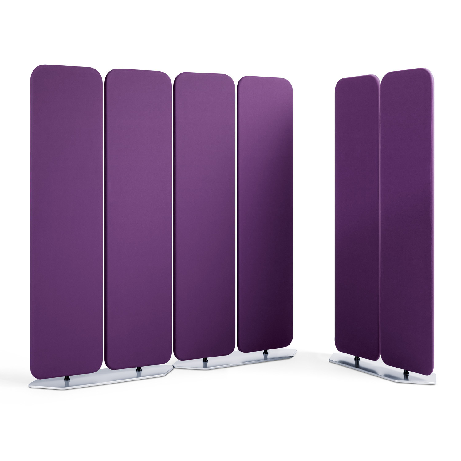 Viswall Panels positioned in a row
