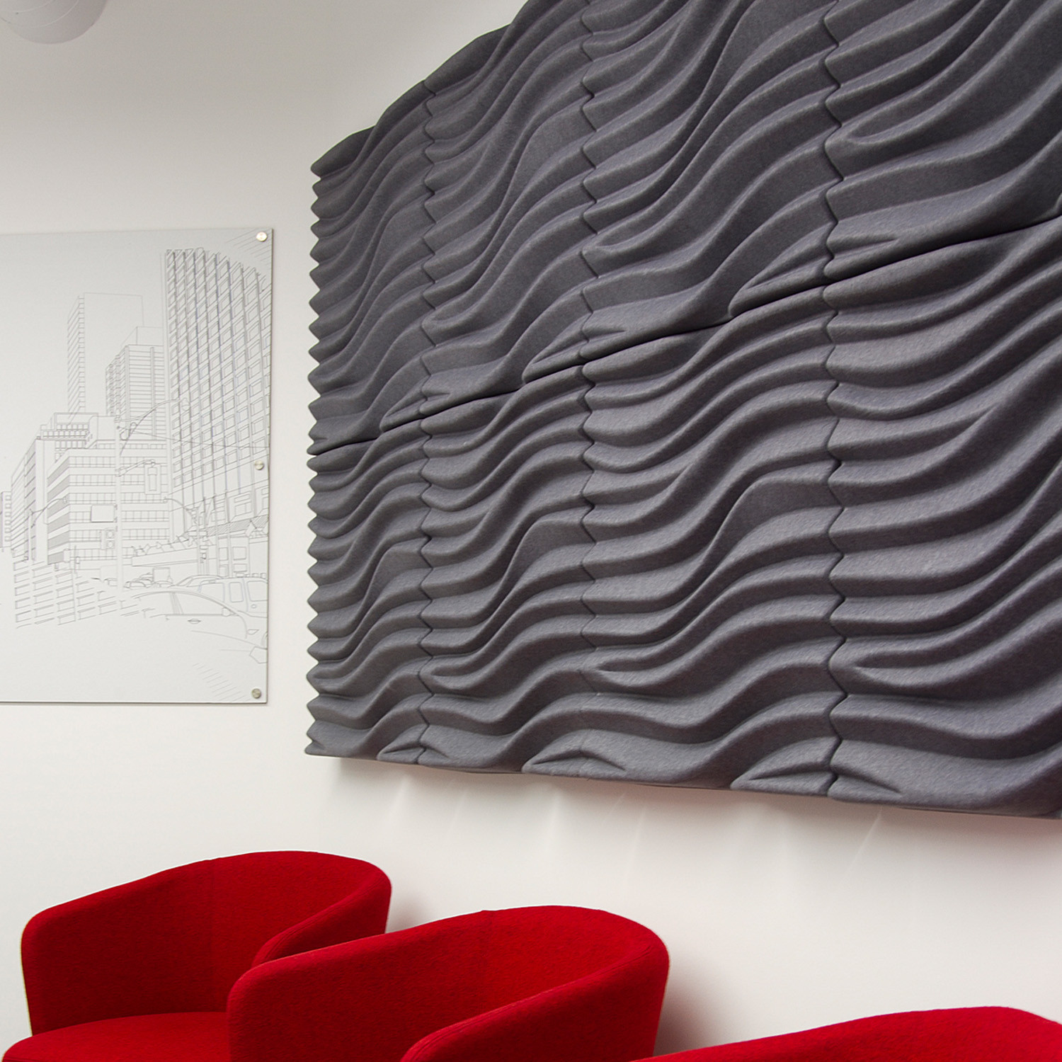 Wave Wall Panels by Soundtect