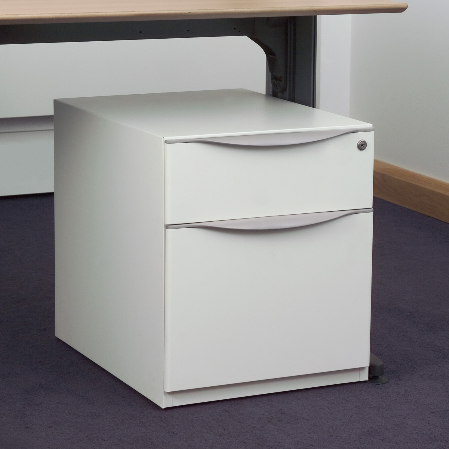 Wave Under Desk Pedestal with 2 drawers
