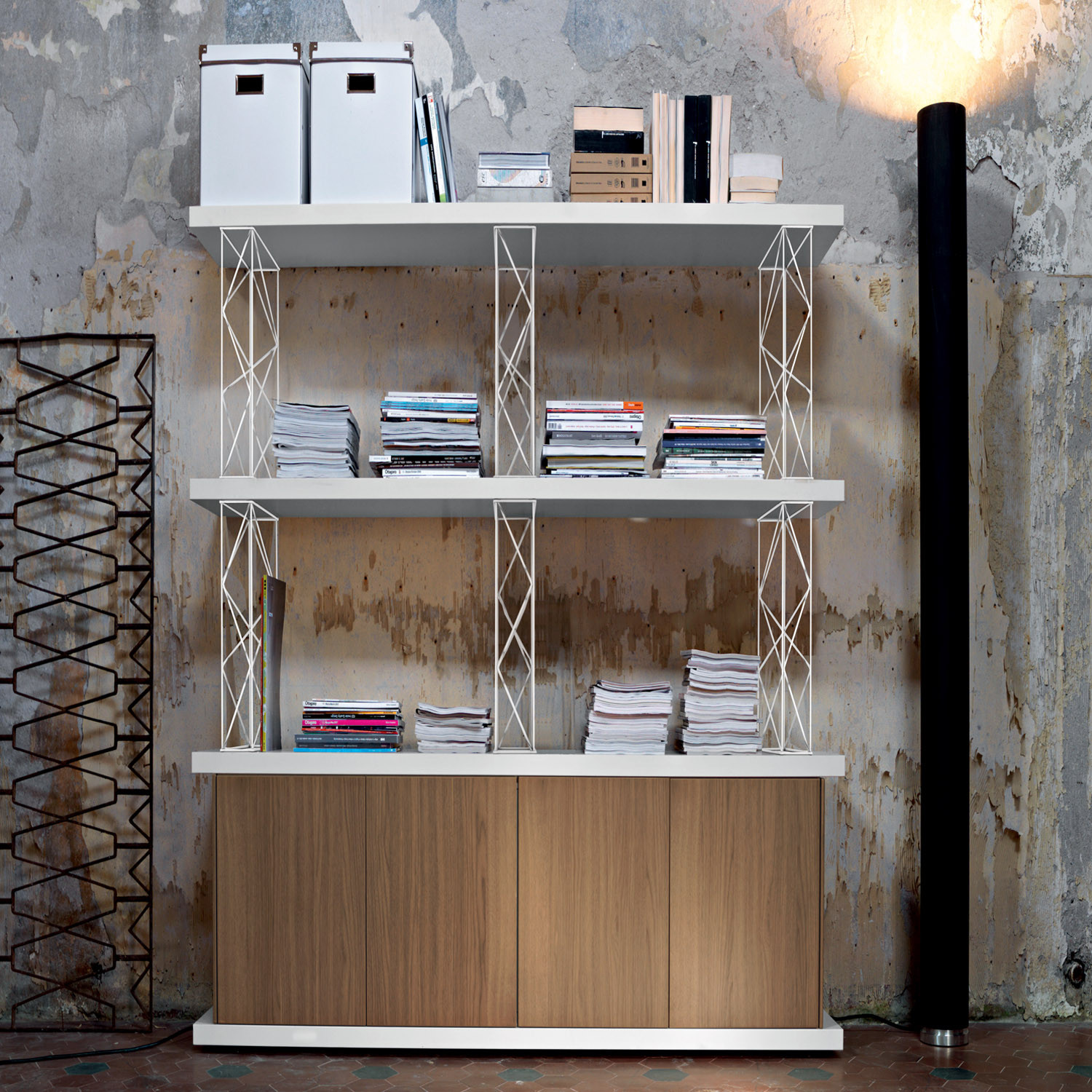 Sinetica Wire Bookcase and Shelving