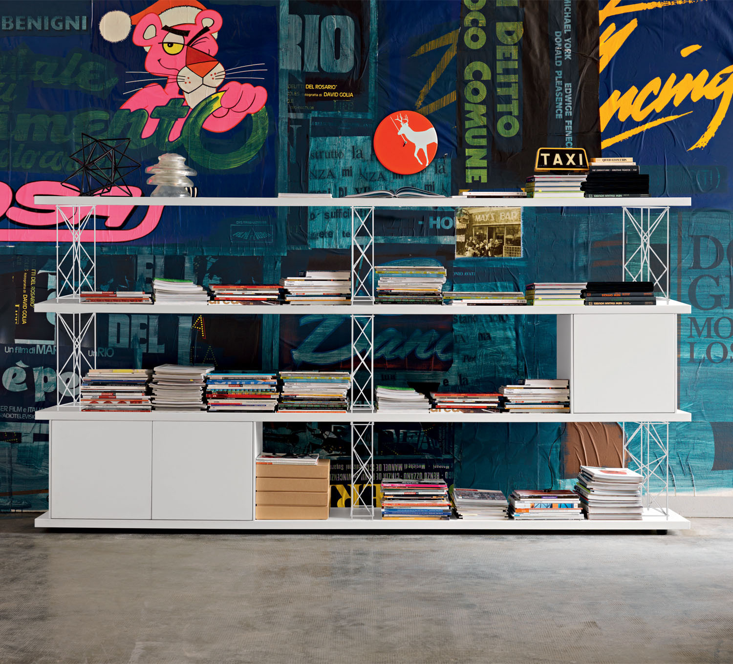 Wire Shelving with Box Containers