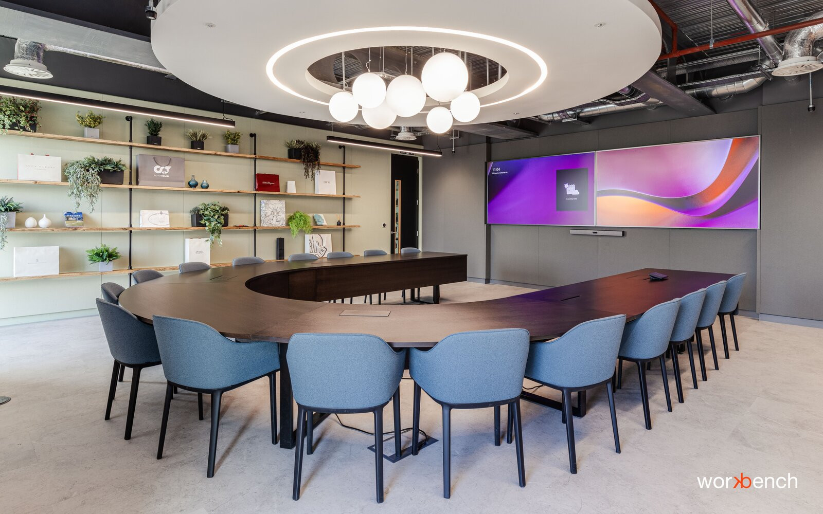 Workbench Loop table in a collaboration space