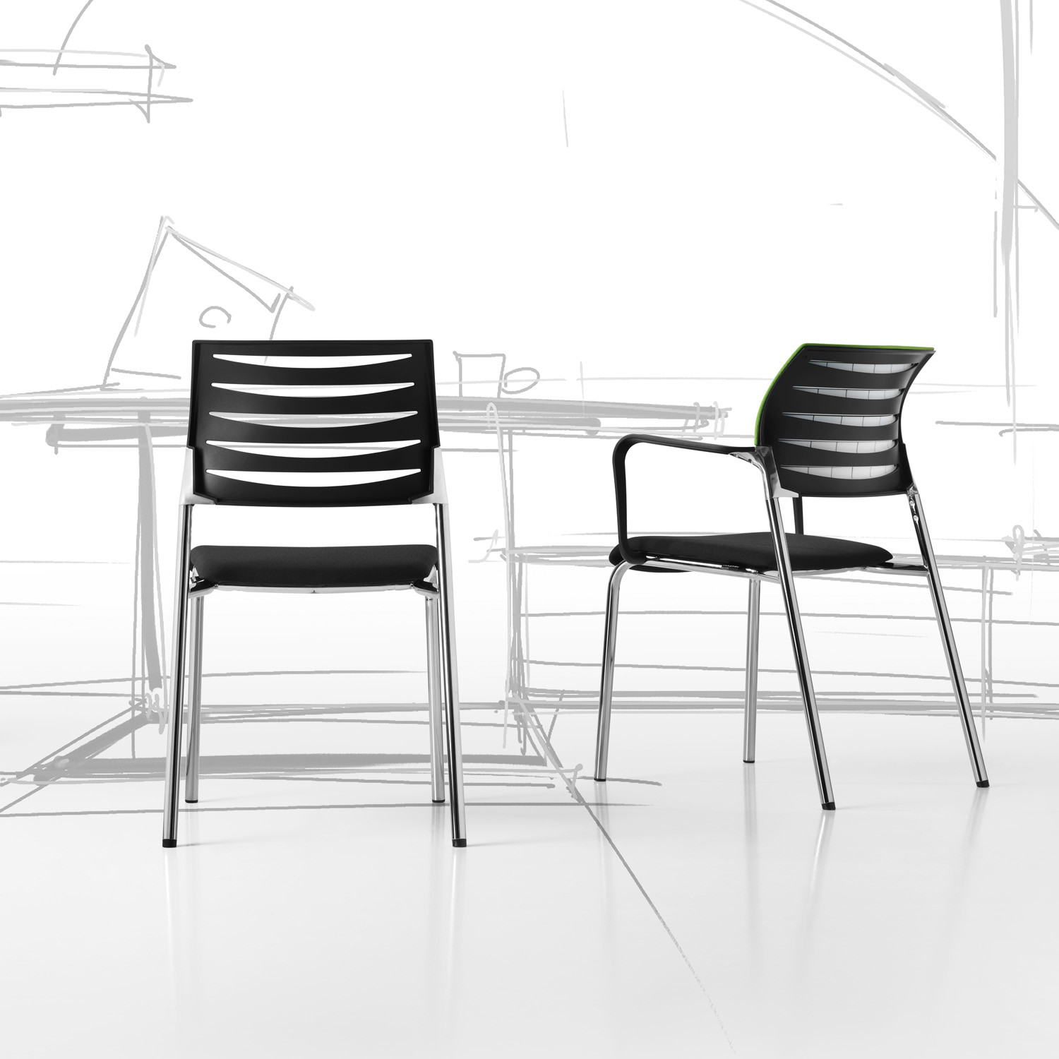 Dauphin X-Code Visitors Chairs