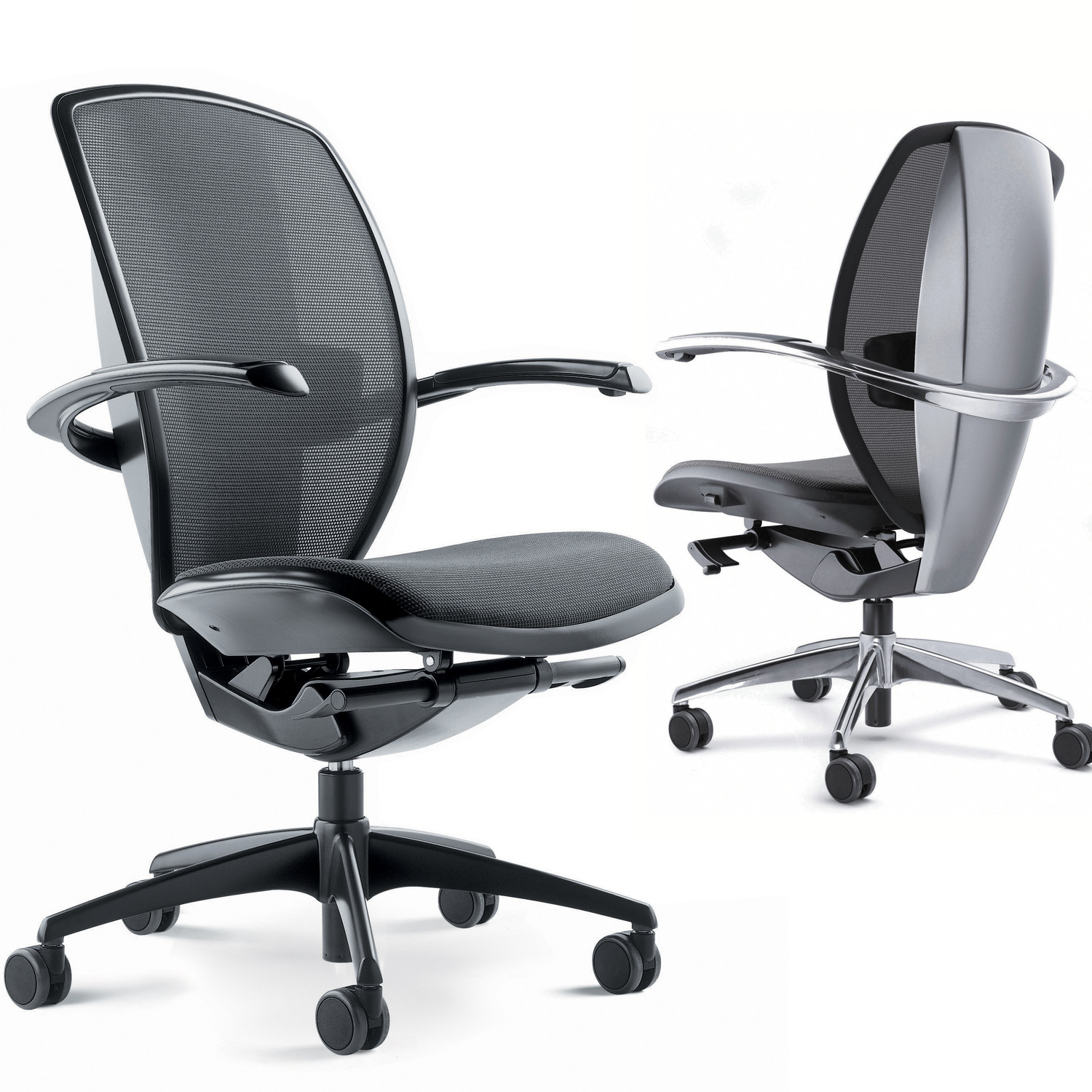Xten Swivel Task Chairs with Height Adjustable Arms